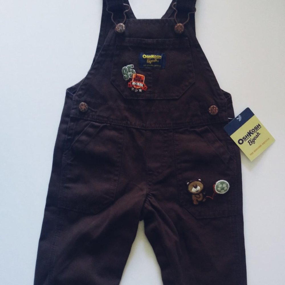 Oshkosh Overalls 6 Months Baby Suspenders - Picture 2 of 9